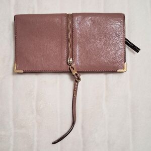 Chloe zipper Ghost Clampshell leather long wallet.